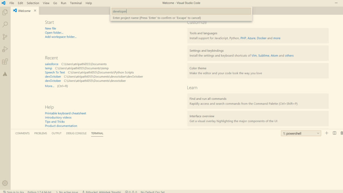 Visual Studio Code – Salesforce DX with GIT – Abhishek