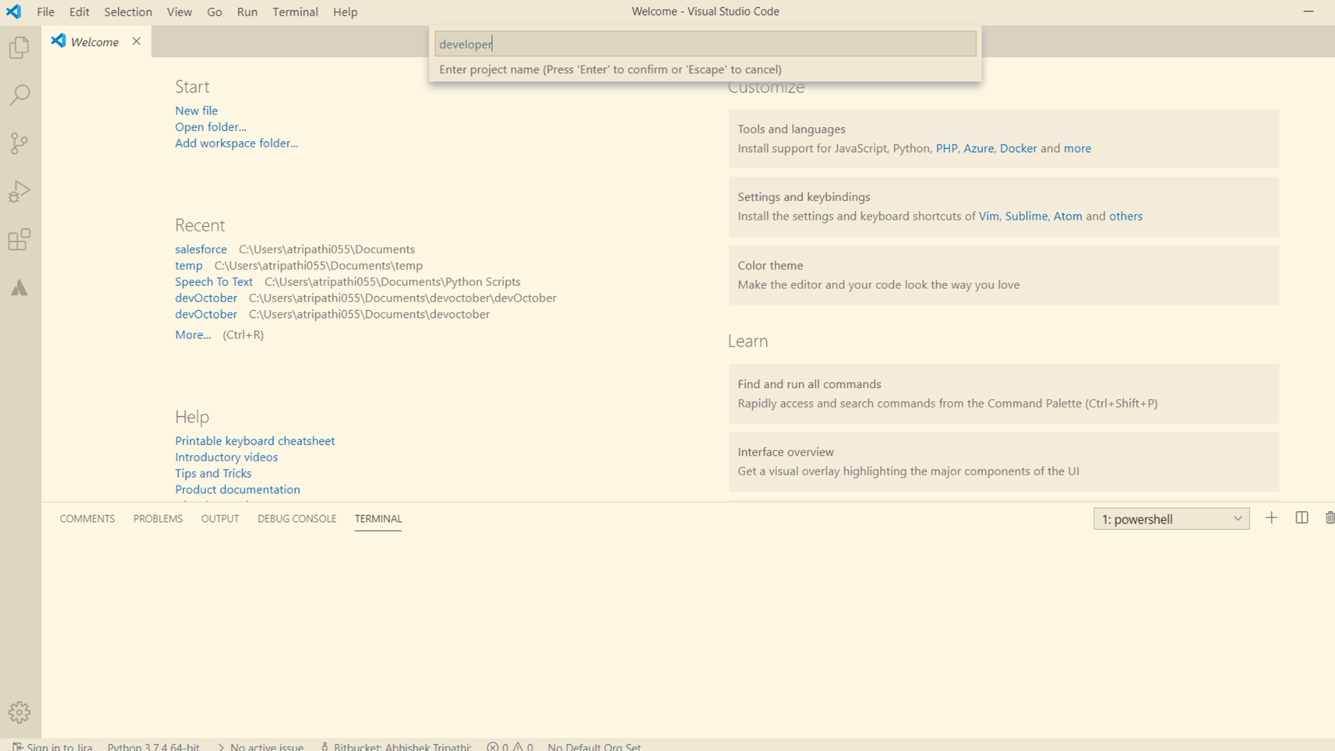 Visual Studio Code – Salesforce DX with GIT – Abhishek